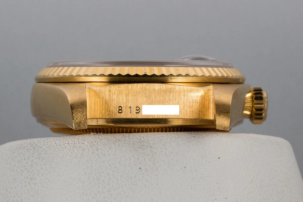 1983 Rolex 18K YG Day-Date 18038 Onyx Dial with Box and Papers