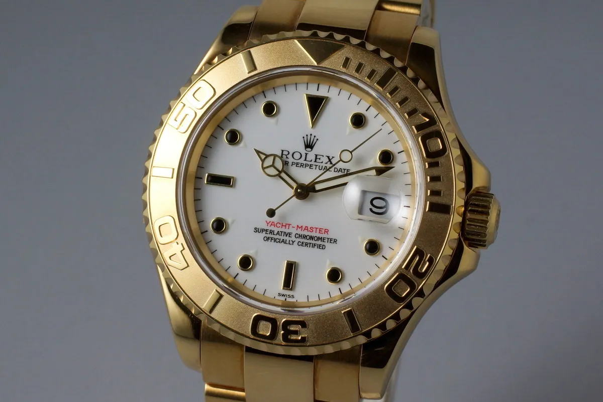 1998 Rolex YG Yacht-Master 16628B with Box and Papers