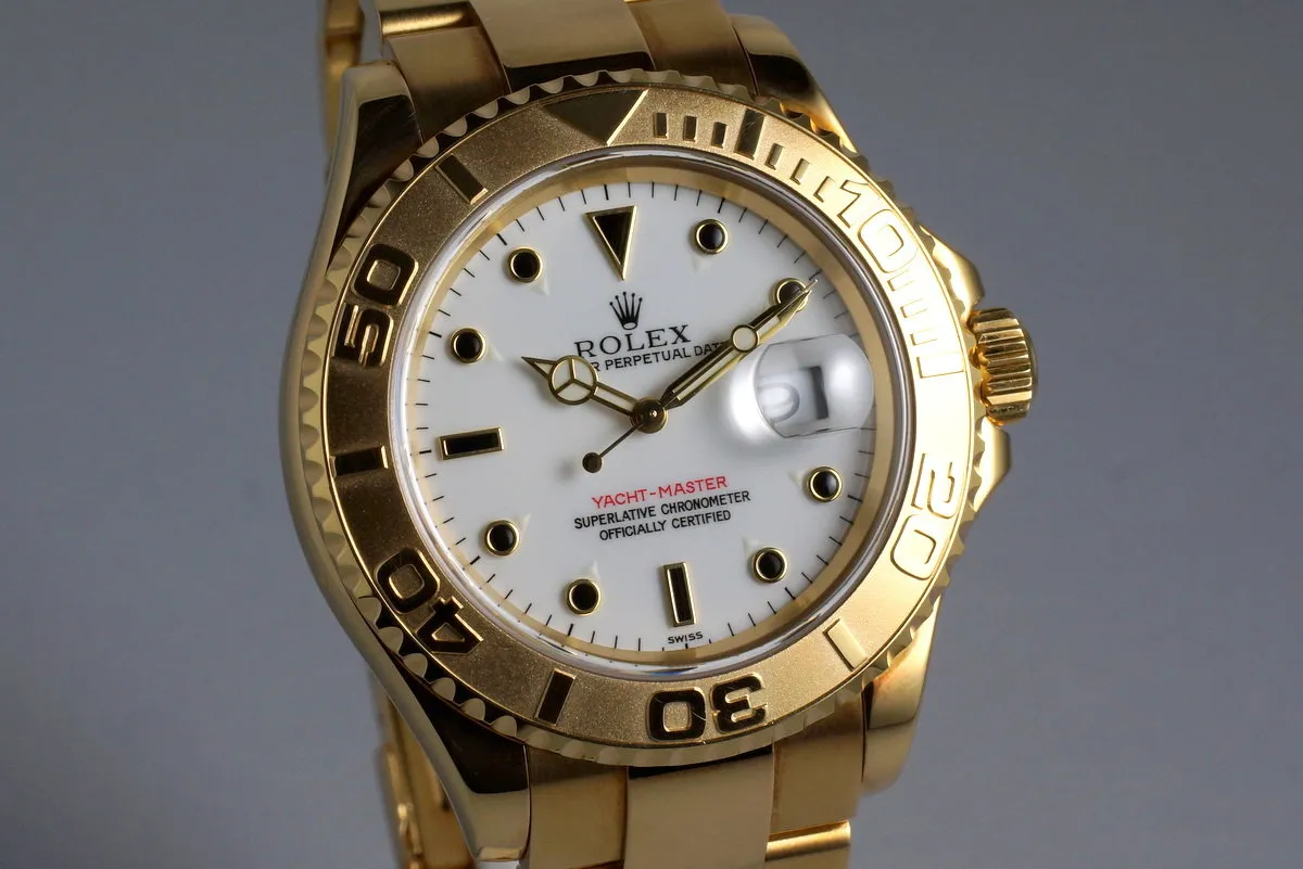 1998 Rolex YG Yacht-Master 16628B with Box and Papers