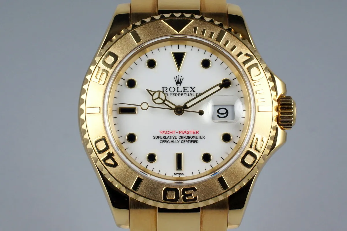 1998 Rolex YG Yacht-Master 16628B with Box and Papers