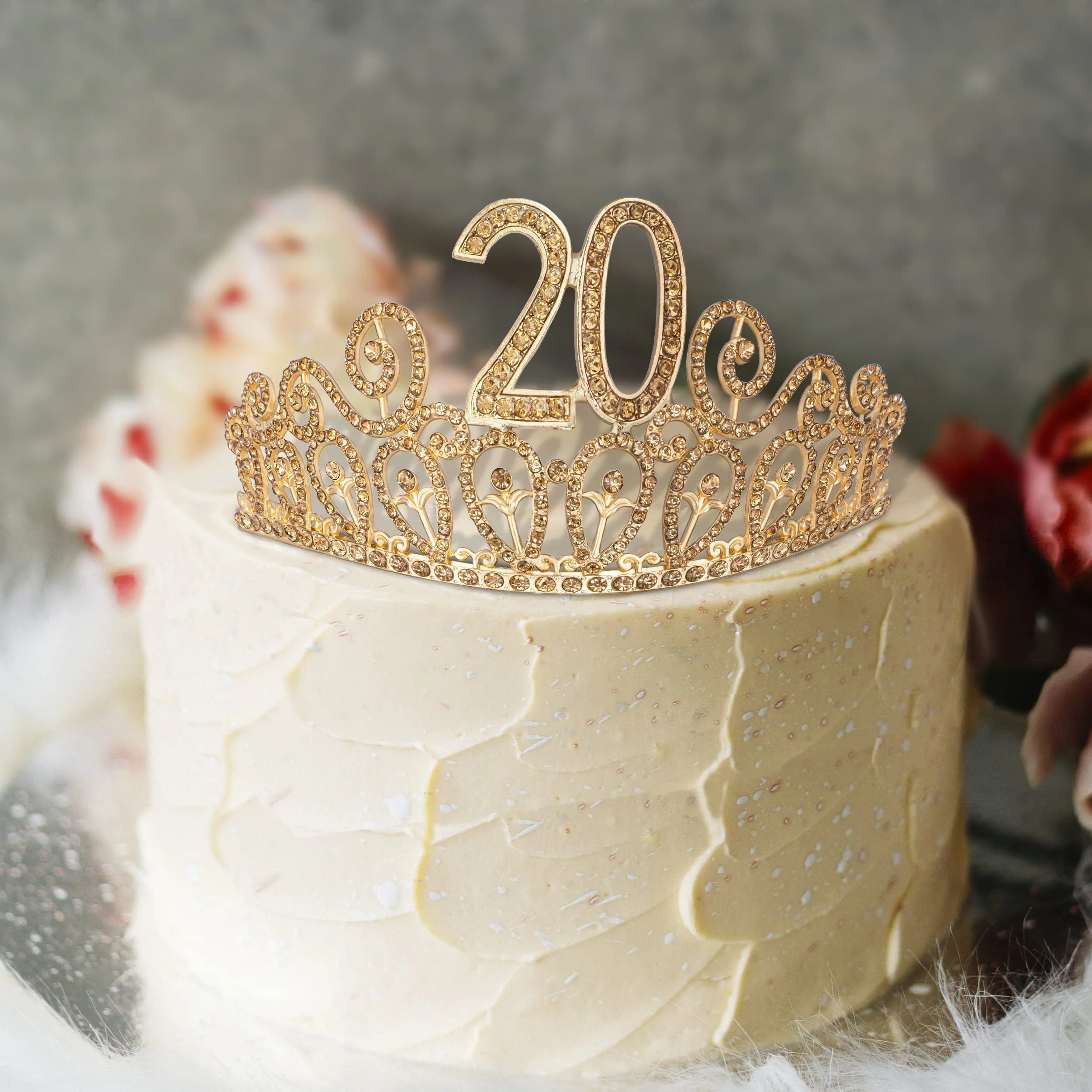 20th Birthday, 20th Birthday Decorations for Women, 20th Birthday Tiara and Sash, 20th