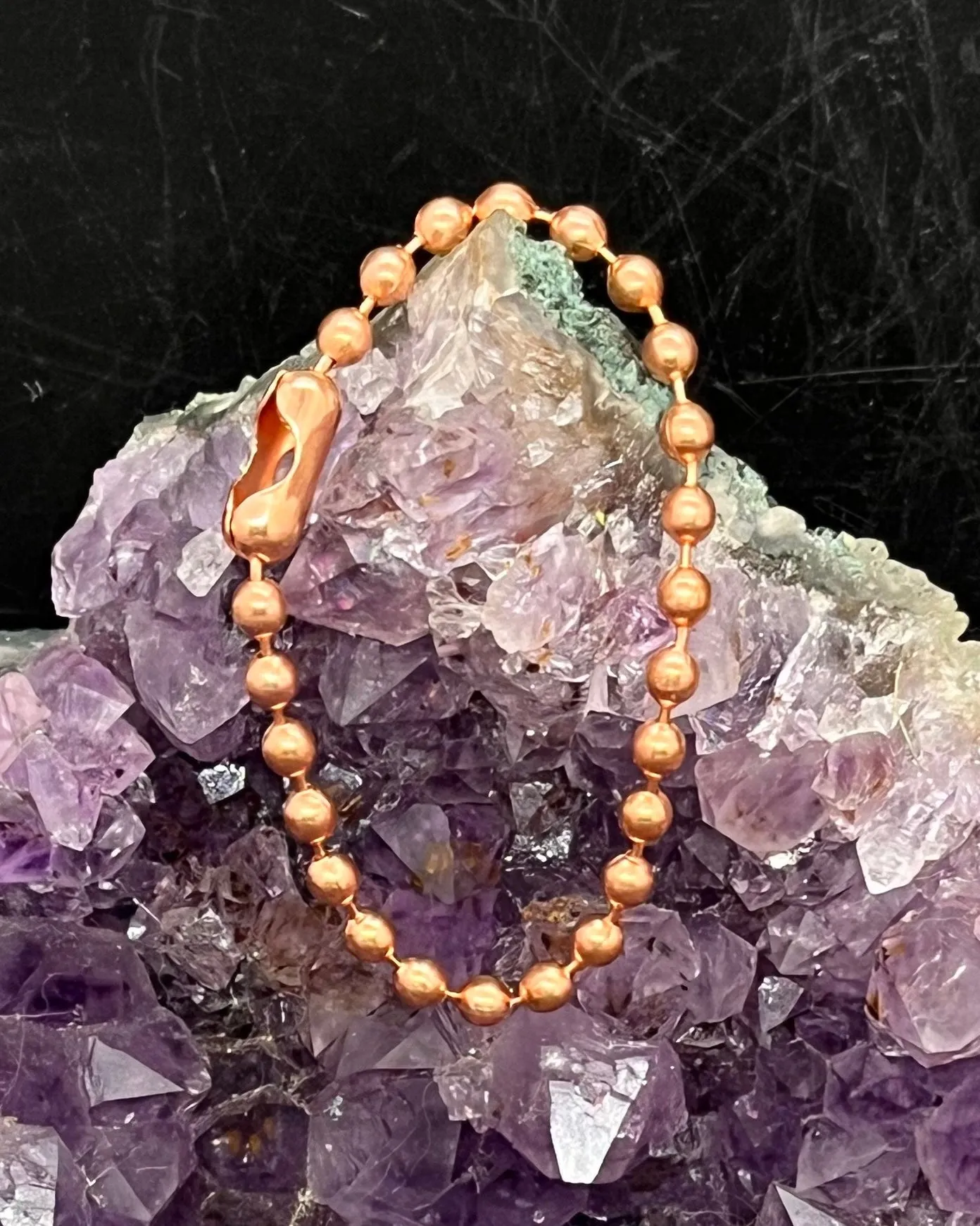 4.2mm Copper Bead Chain Anklet