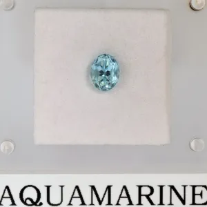 6.5mm x 8.1mm Oval Aquamarine Stone