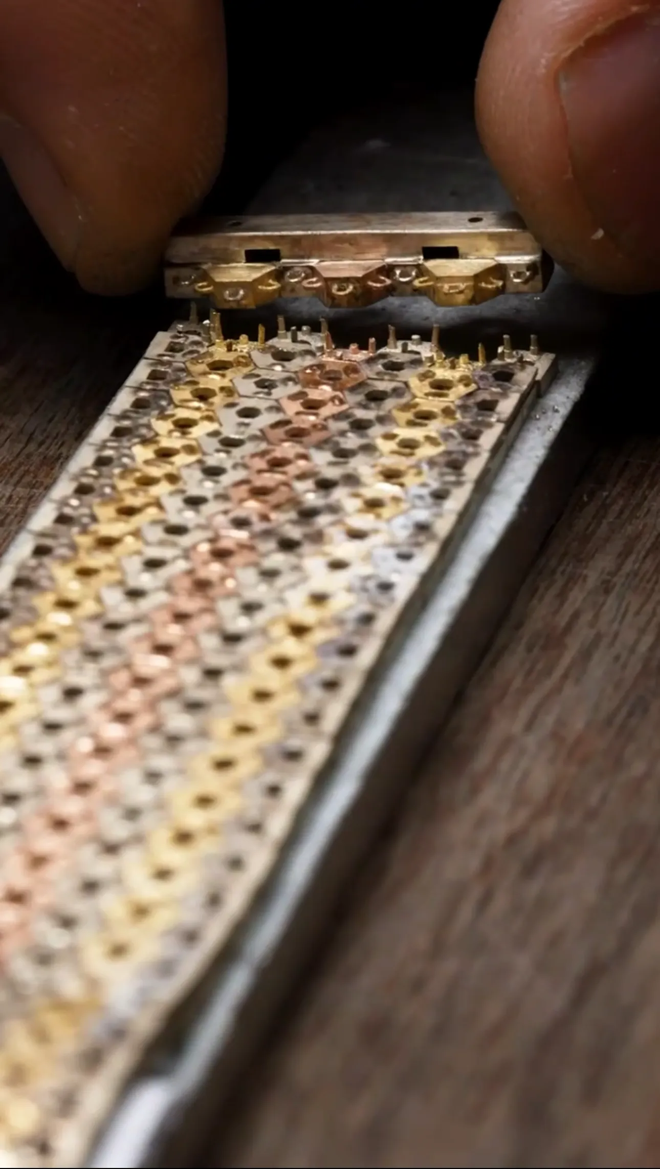 7 Rows Rainbow Honeycomb Bracelet