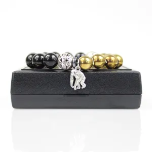Alpha Ape Charm Bead Bracelet