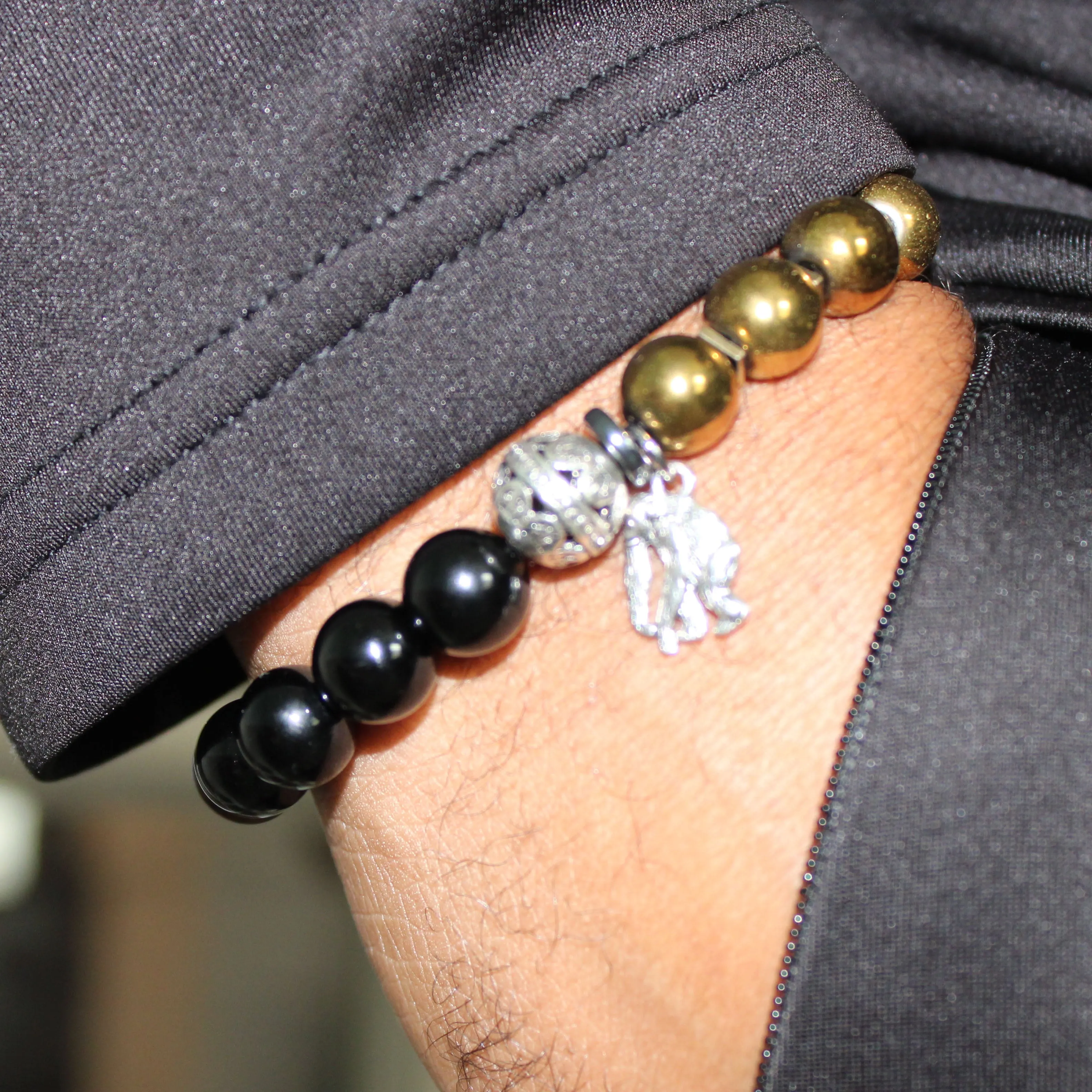 Alpha Ape Charm Bead Bracelet