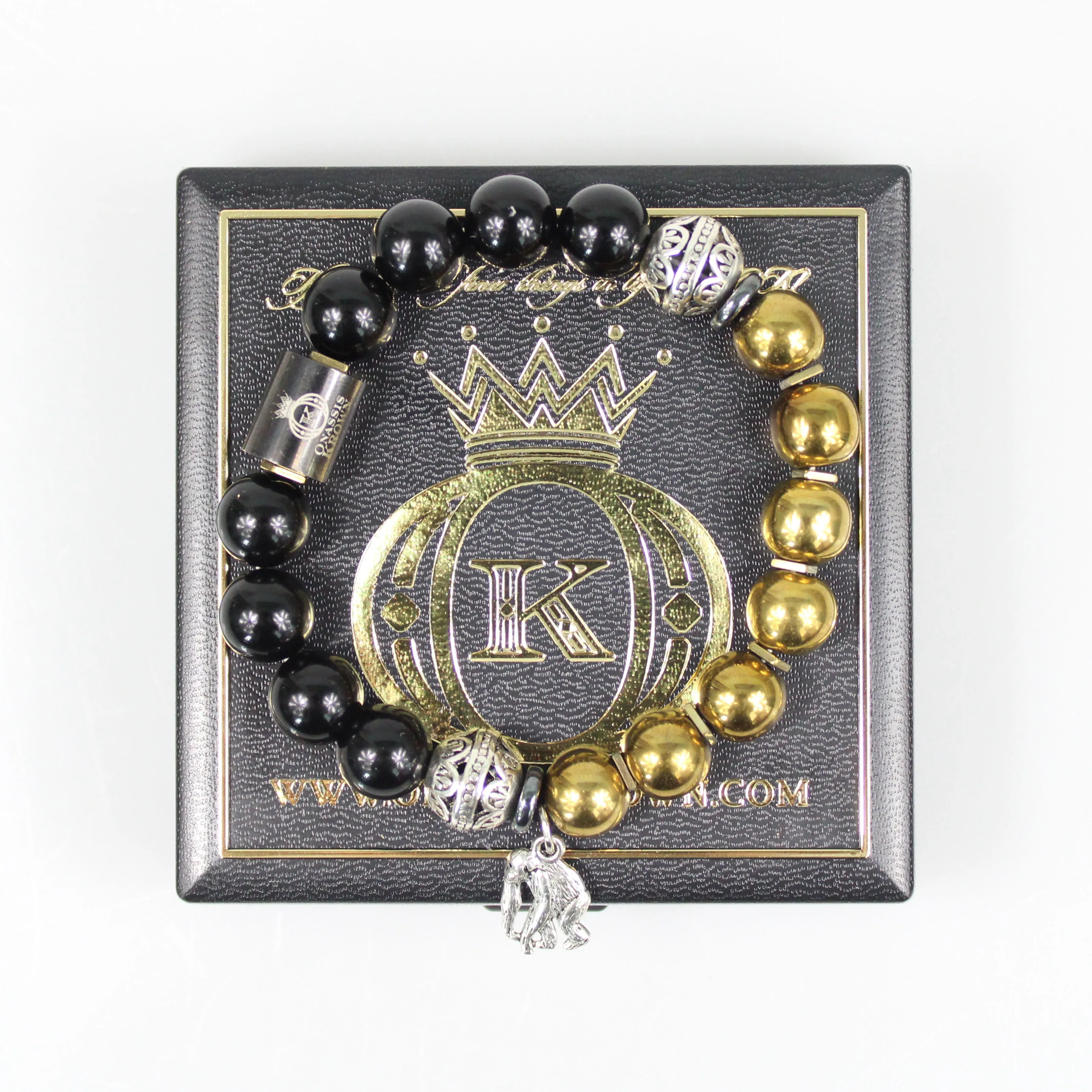 Alpha Ape Charm Bead Bracelet