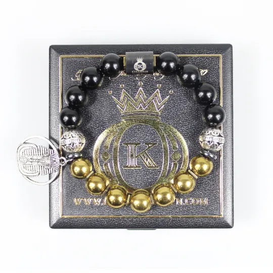Alpha Egyptian Pharaoh Bead Bracelet