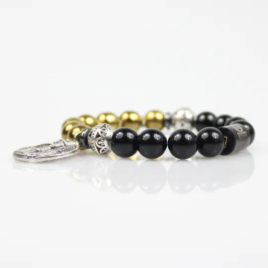 Alpha Egyptian Pharaoh Bead Bracelet