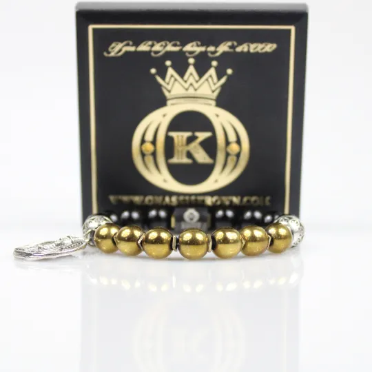 Alpha Egyptian Pharaoh Bead Bracelet