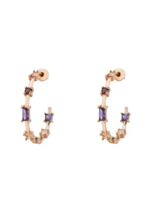 Amalfi Hoop Earrings Rosegold