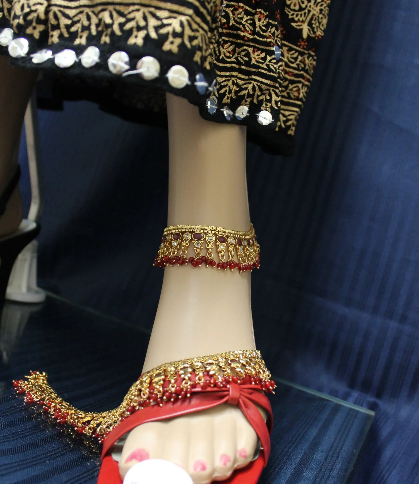Anklet Payal 3104 Indian Payals Shieno Sarees Pleasanton