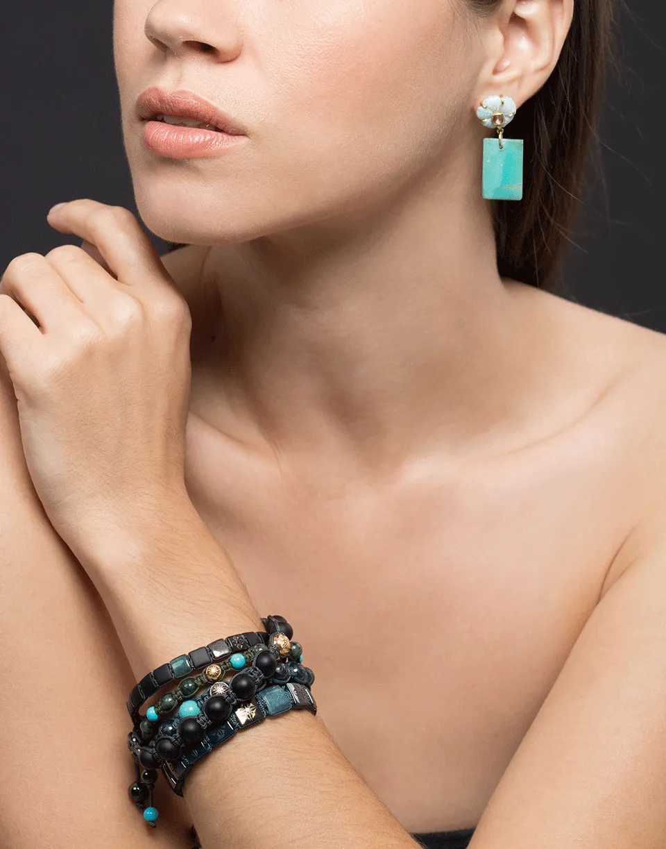 Aquamarine Lock Bracelet