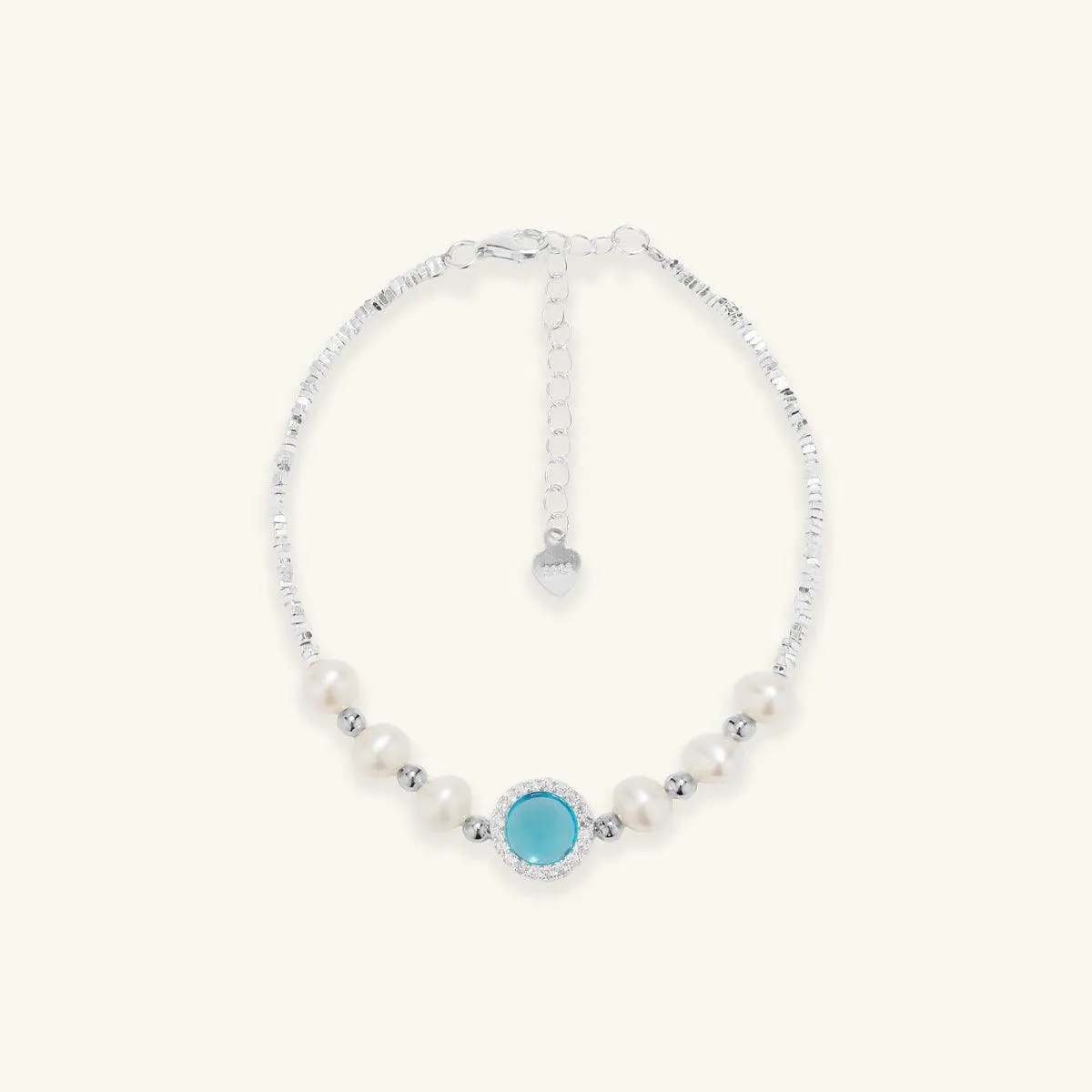 Aquamarine Pearl Bracelet