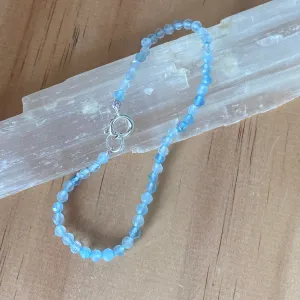 Aquamarine Sterling Silver Bracelet
