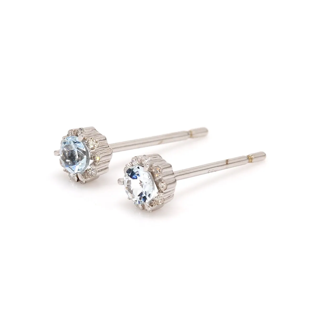 Aquamarine Stud Earrings