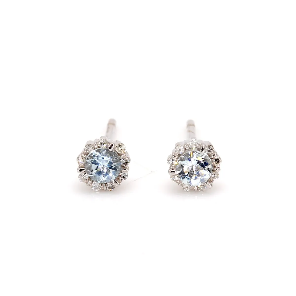 Aquamarine Stud Earrings