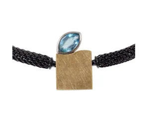 Aquamarine Vario Clasp Gold Pendant