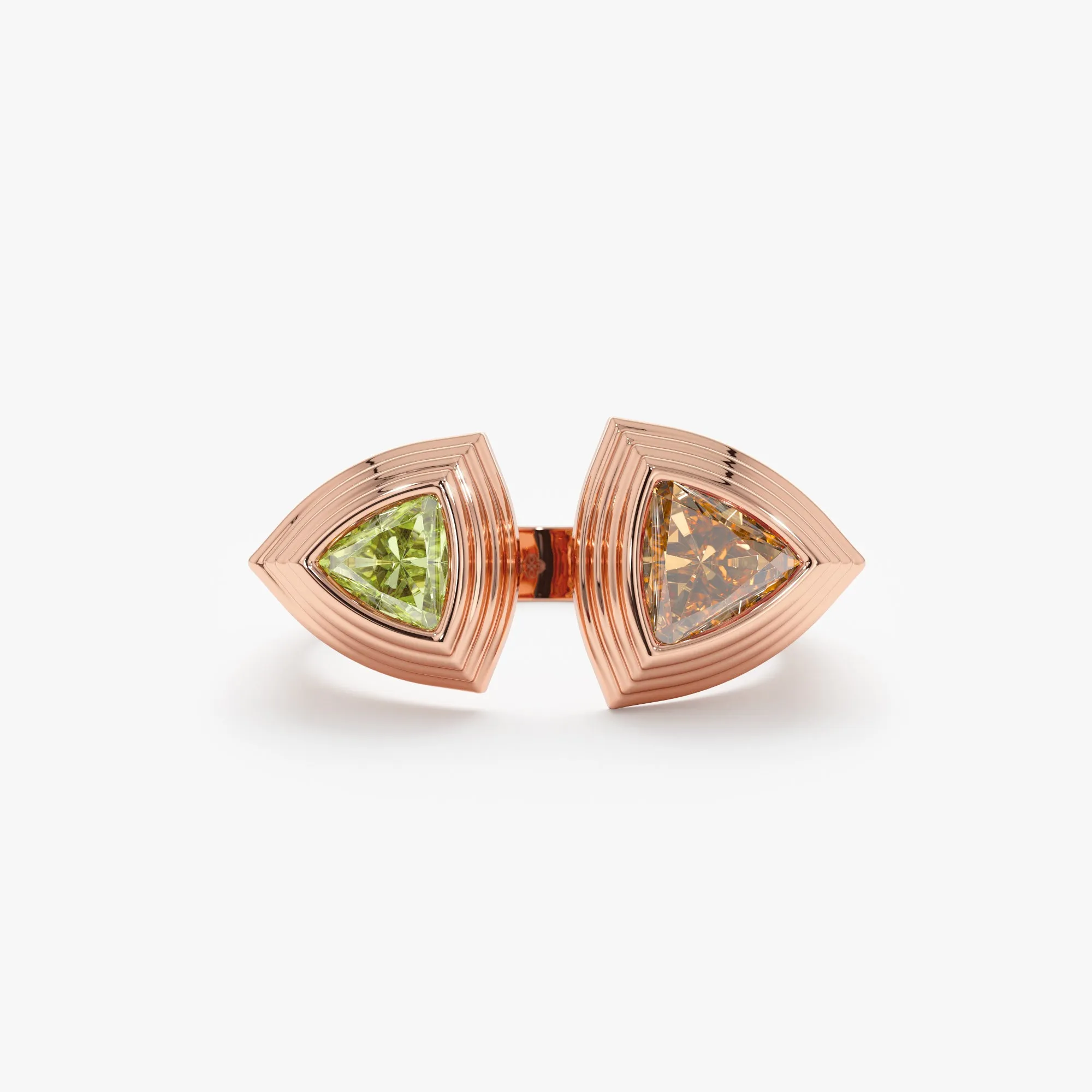 Art Deco Citrine and Peridot Ring, Nandin