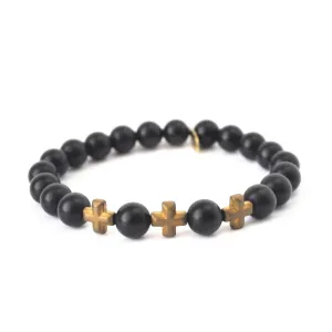 Back Onyx Crystal Bracelet | Always Connected