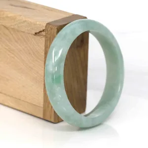 Baikalla Classic Green Natural Jadeite Jade Bangle (57 mm )#289
