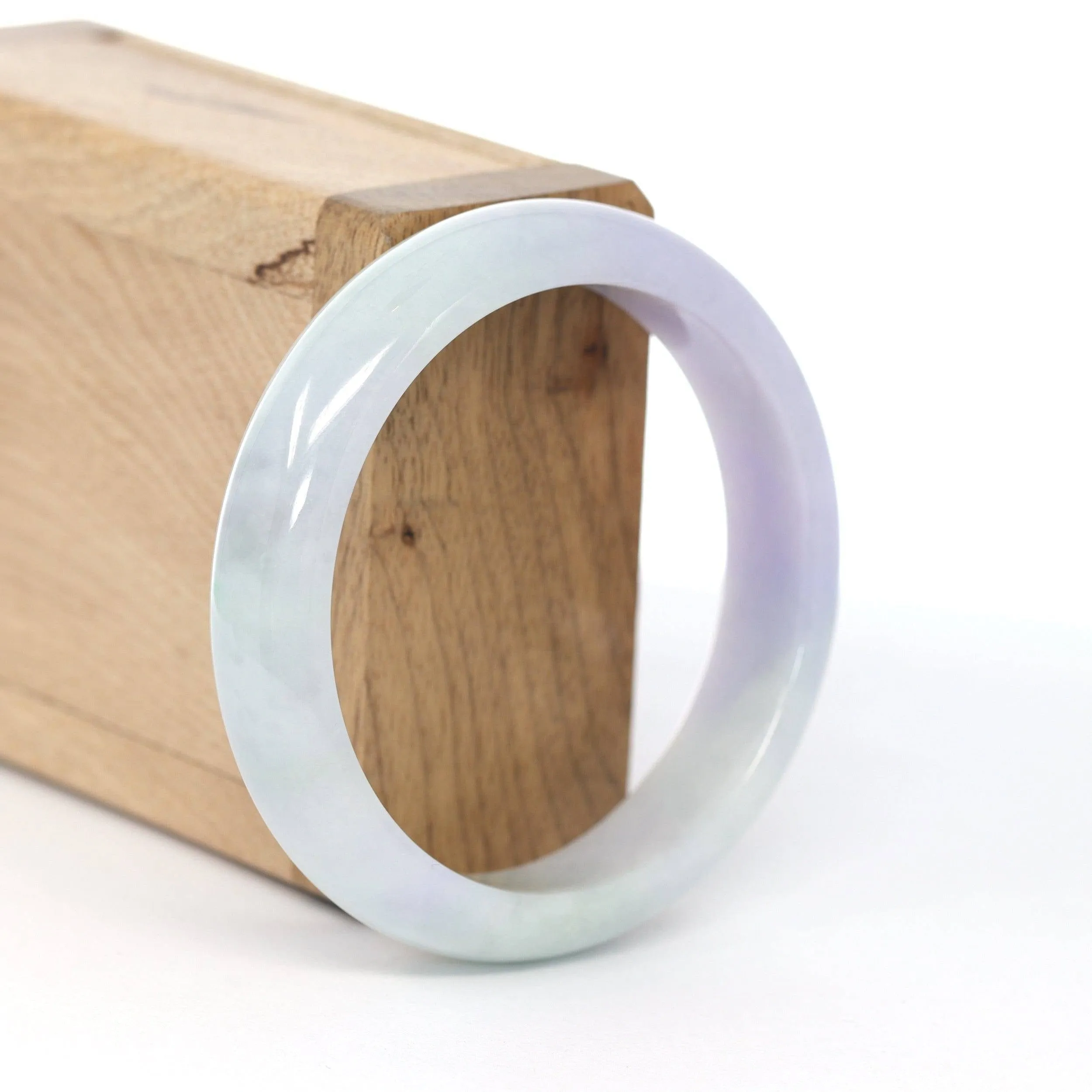 Baikalla Classic Lavender Natural Jadeite Jade Bangle ( 56.14 mm ) #610