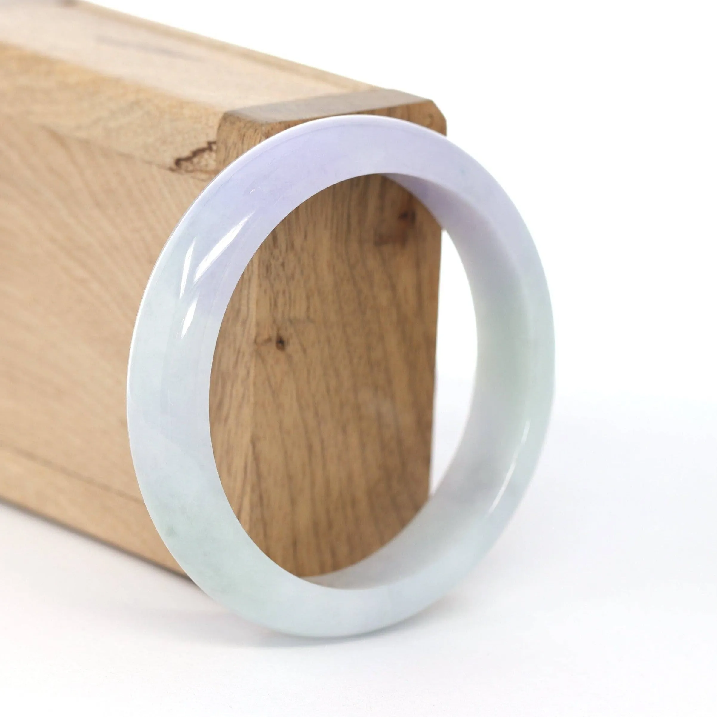 Baikalla Classic Lavender Natural Jadeite Jade Bangle ( 56.14 mm ) #610