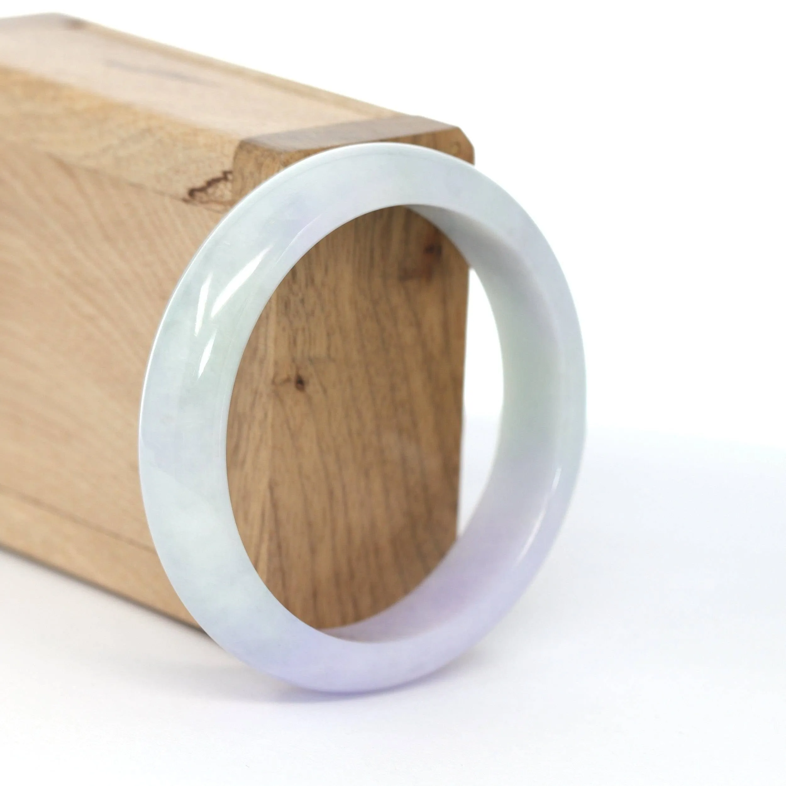 Baikalla Classic Lavender Natural Jadeite Jade Bangle ( 56.14 mm ) #610