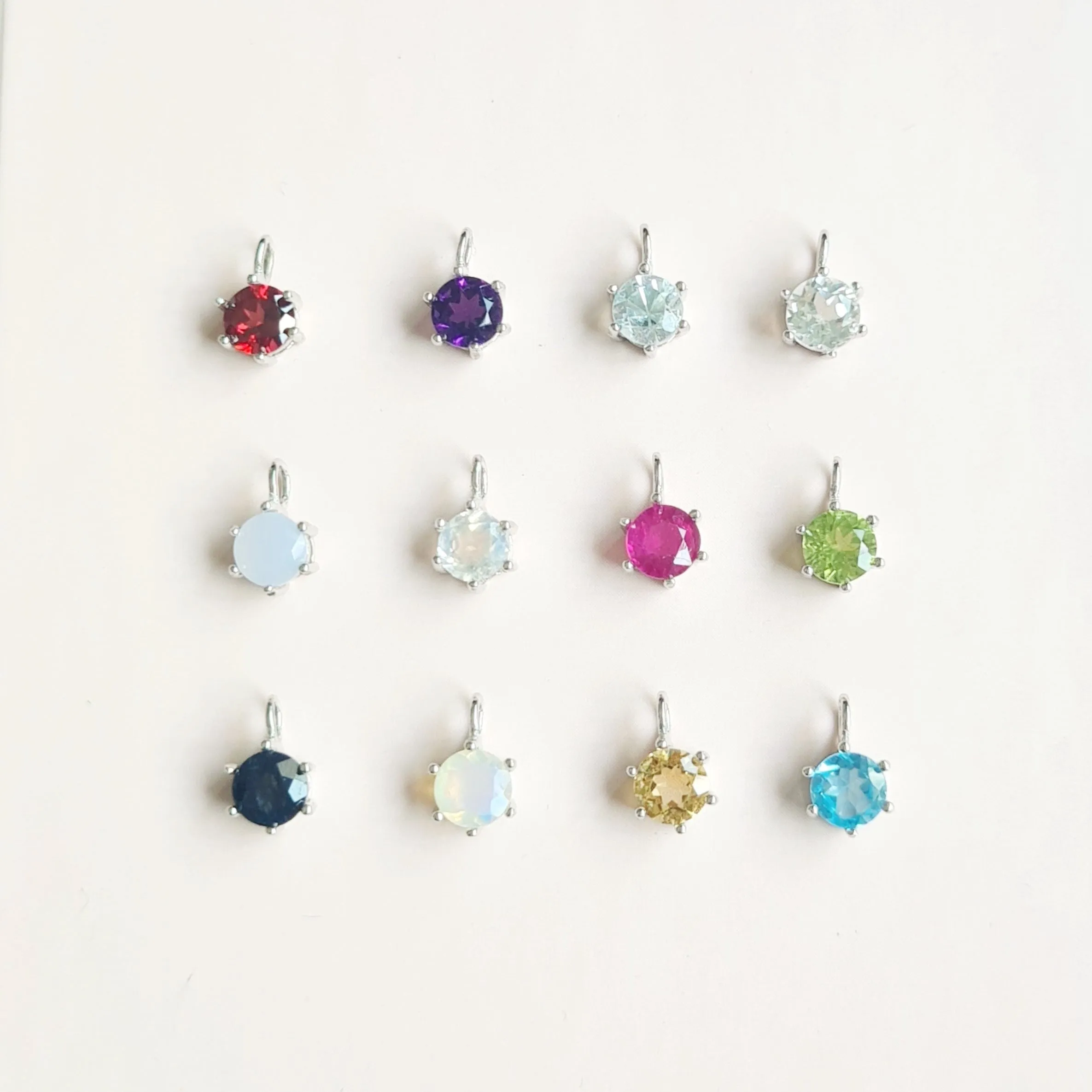 Birthstone Necklace 925 Silver