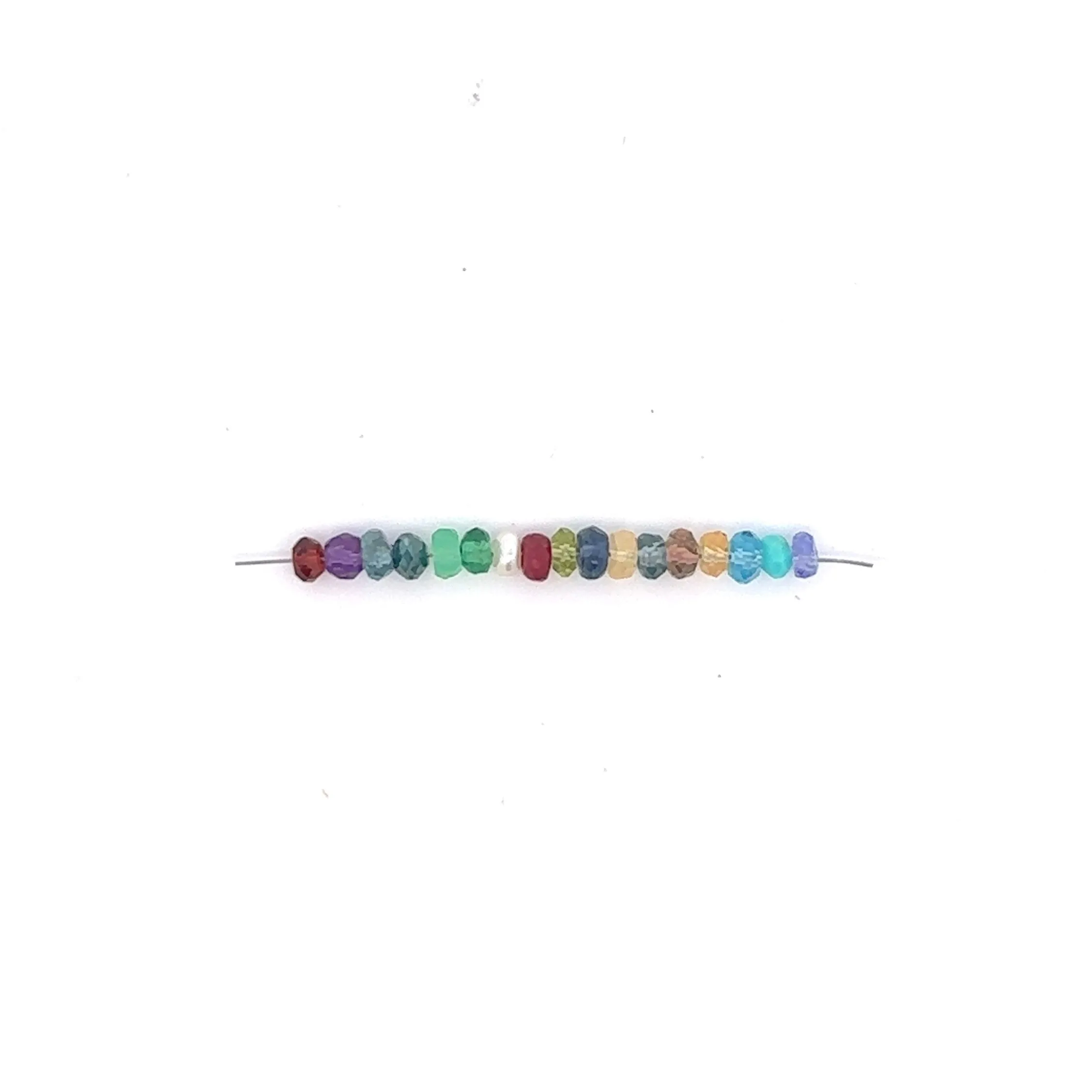 Birthstone Rondelle Multidrop Necklace