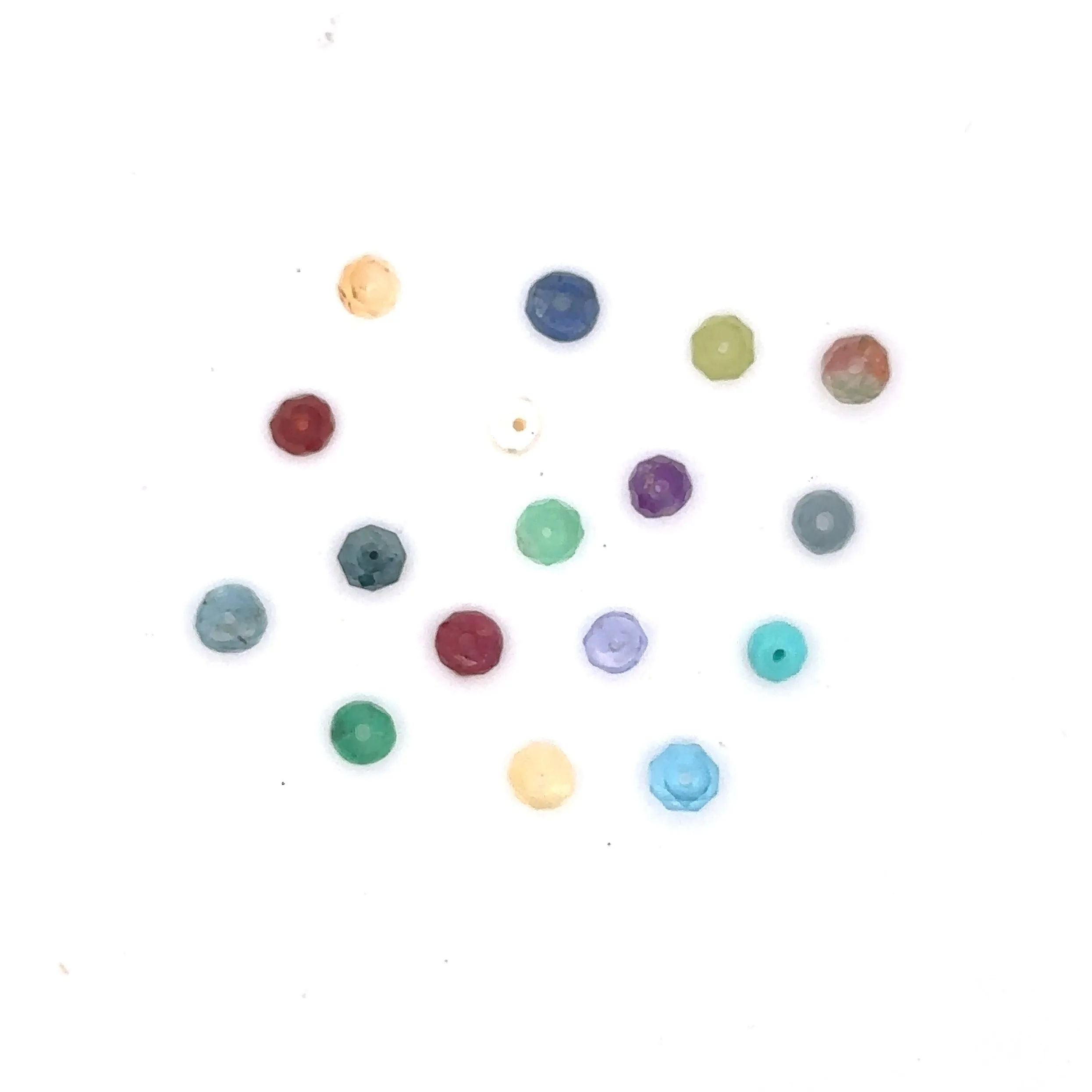 Birthstone Rondelle Multidrop Necklace