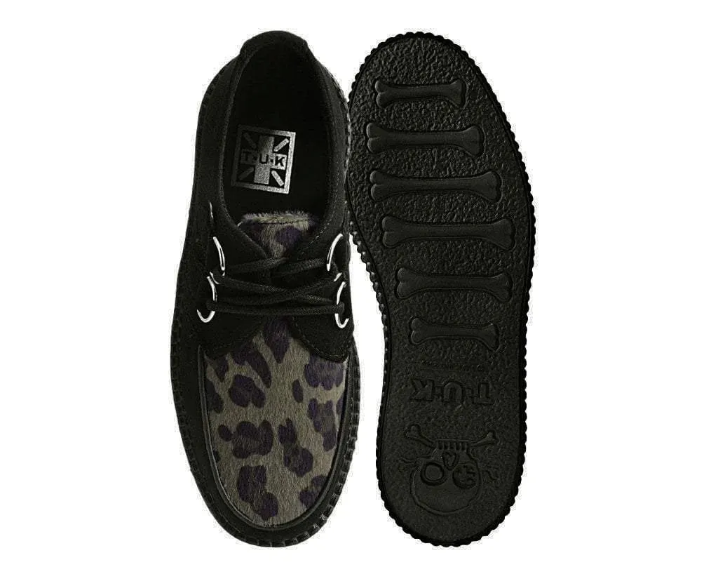 Black & Olive Leopard D-Ring Mondo Creeper
