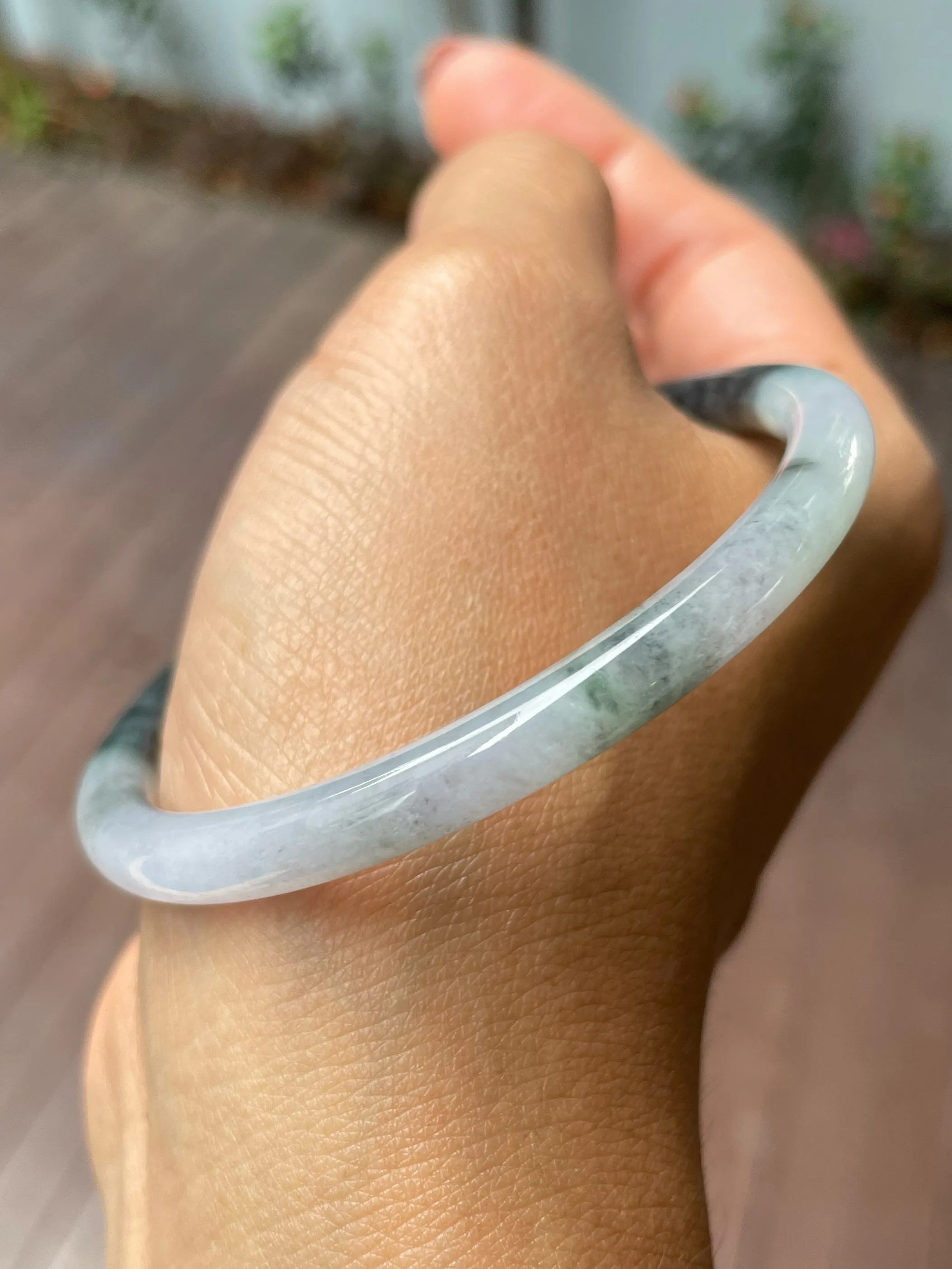 Black Jade Bangle | 56mm (NJBA140)