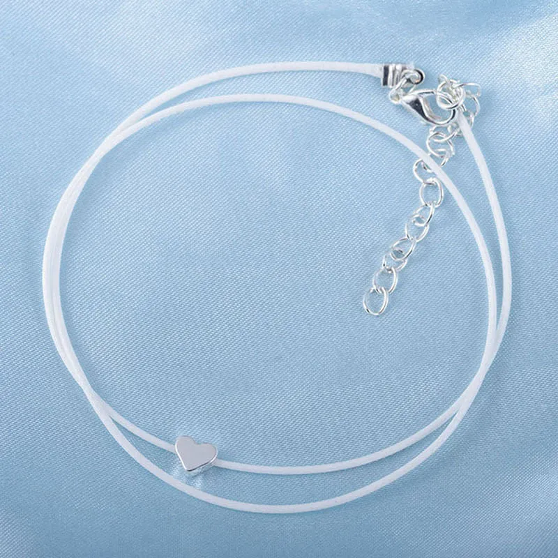 Bohemian Heart Shaped Double Anklet