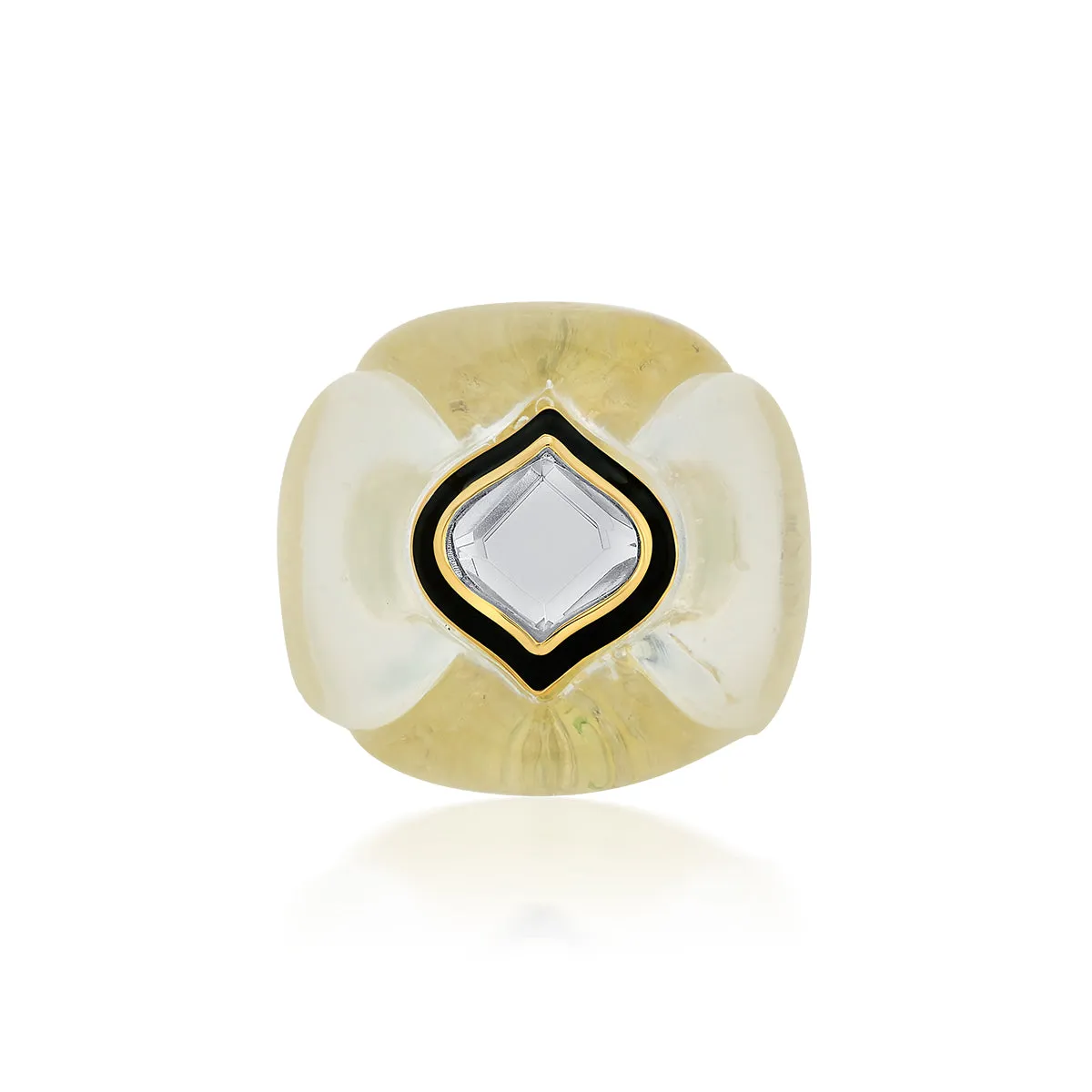 Bougie Mirror Resin Chubby Ring