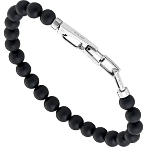 Bracelet homme Wrap Me en perle d'onyx