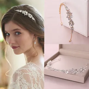 Bridal Headband Delicate Rhinestone Crystal-Jewelry Wedding Hair Accessory