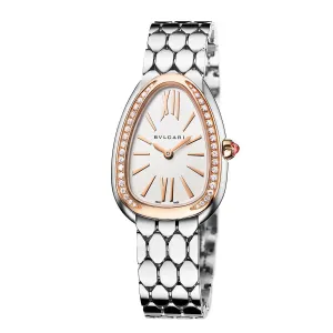 Bulgari Serpenti Seduttori Steel and 18kt Rose Gold  Watch