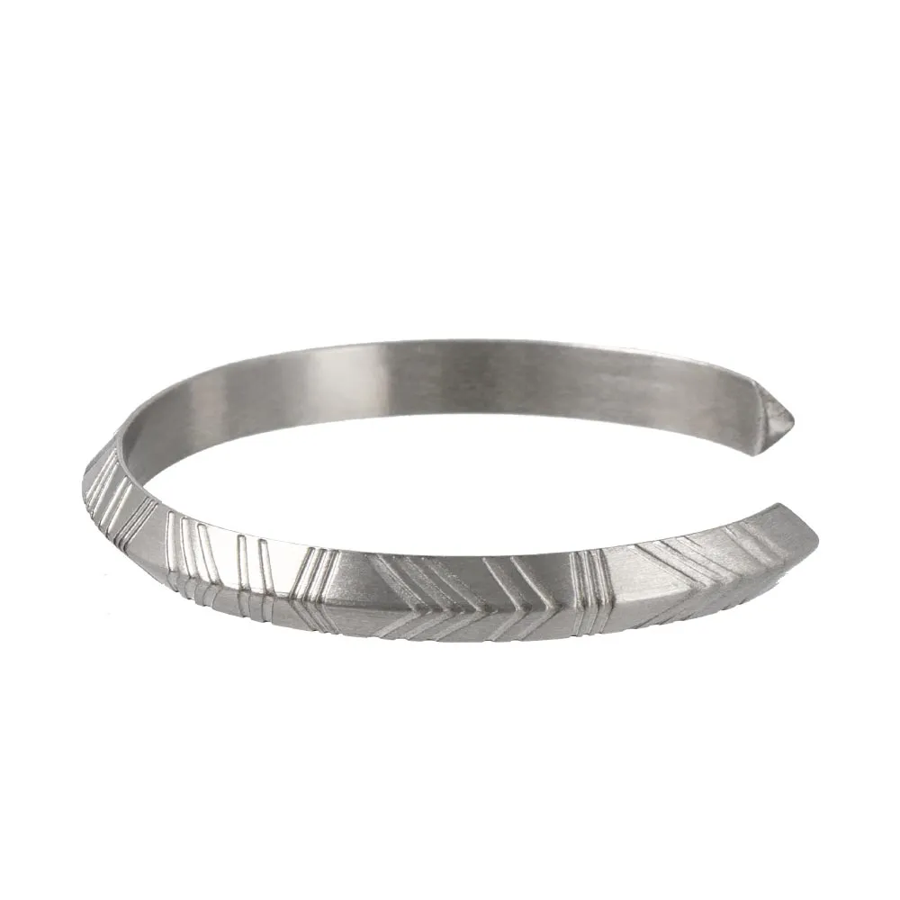 Carved SS Bangle