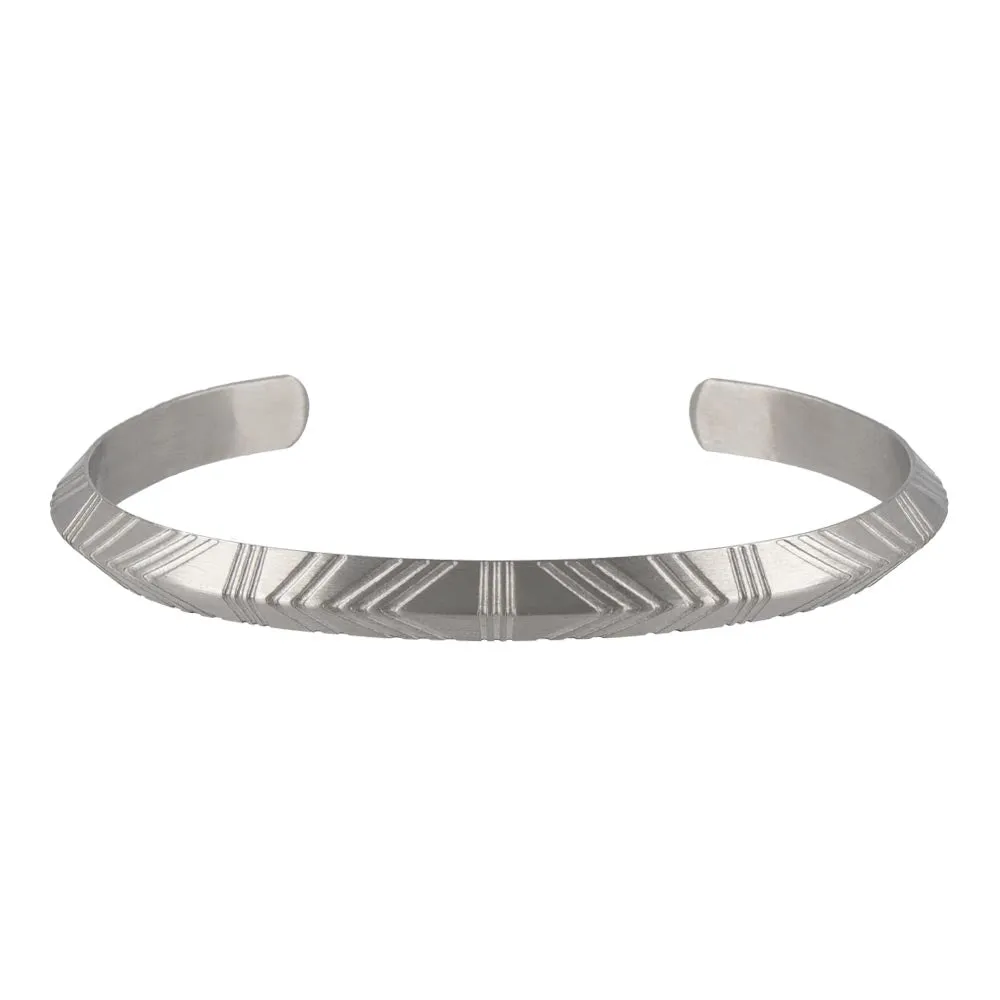 Carved SS Bangle