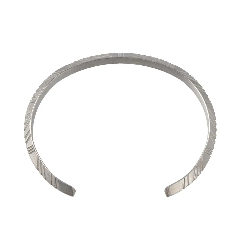 Carved SS Bangle