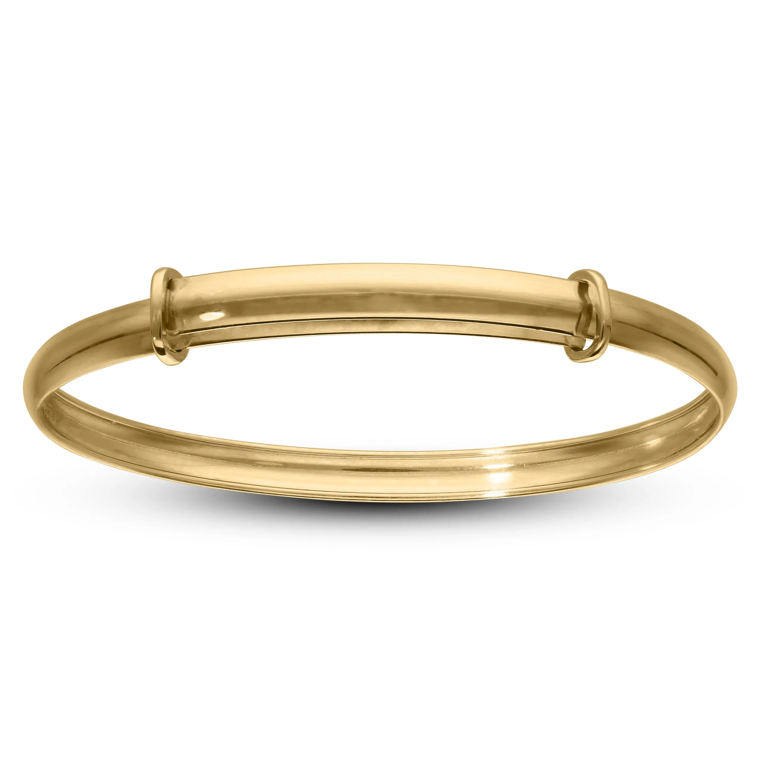 Children's 9ct Gold Sleek Baby Bangle (0-3 yrs)
