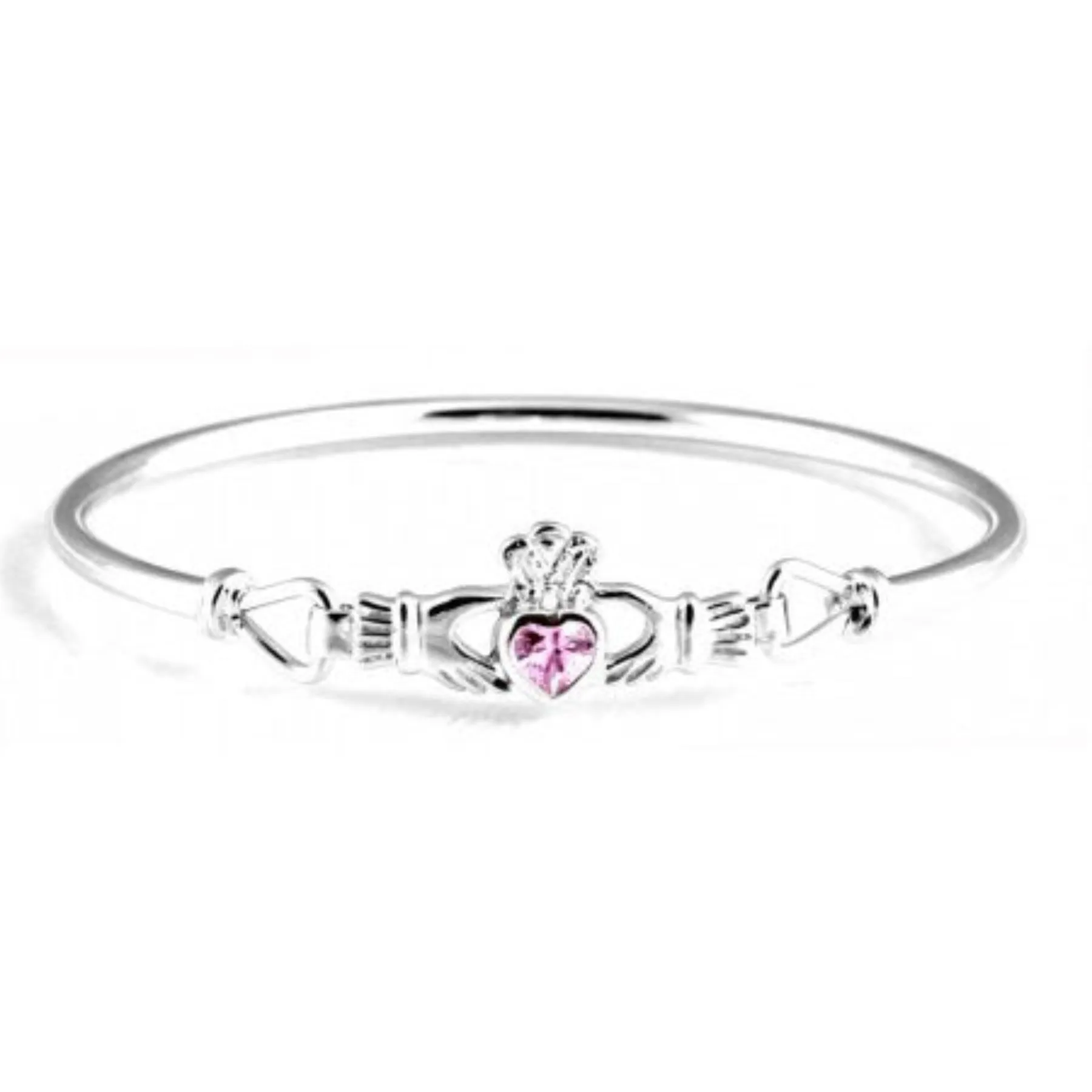 Claddagh Bangle - Sterling Silver