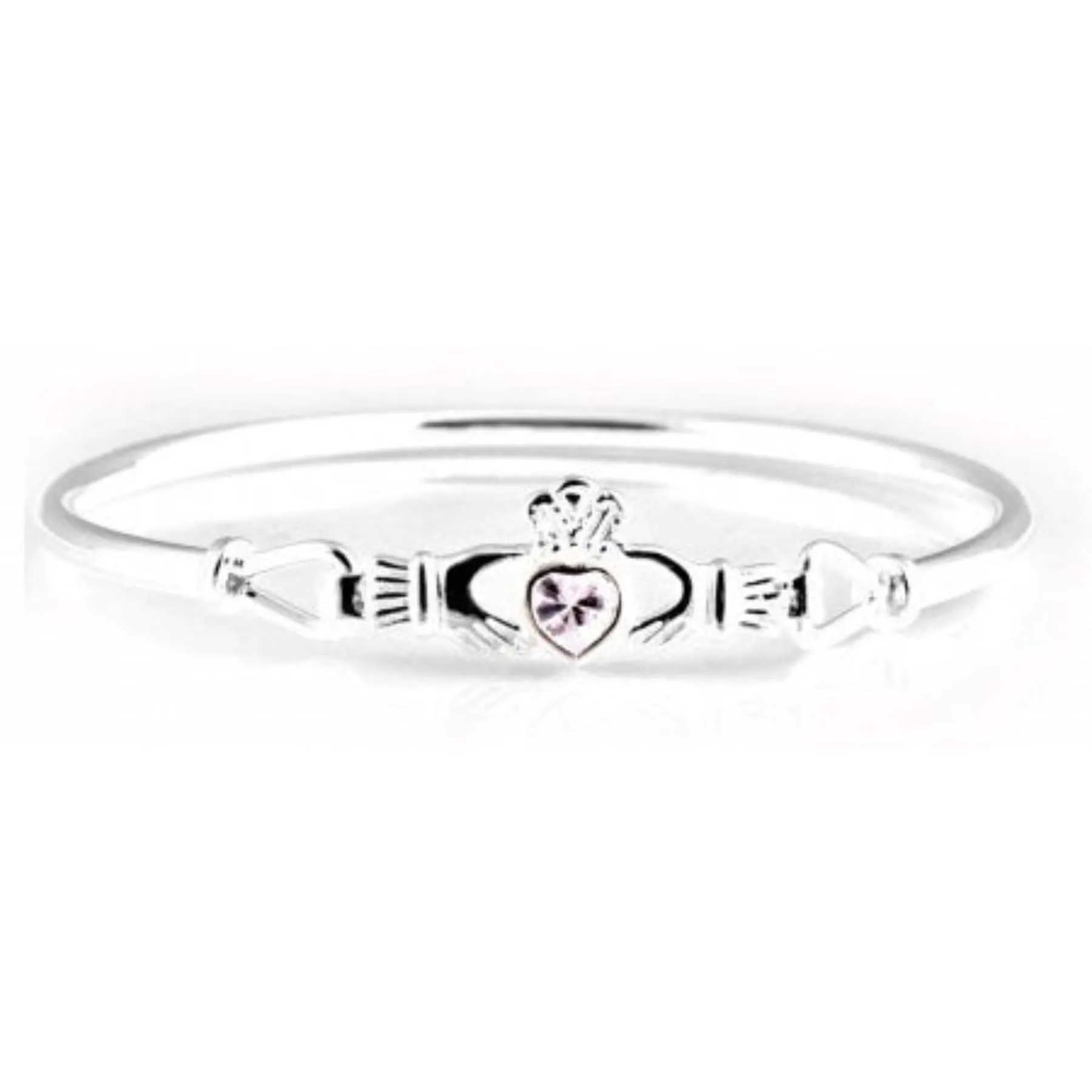 Claddagh Bangle - Sterling Silver