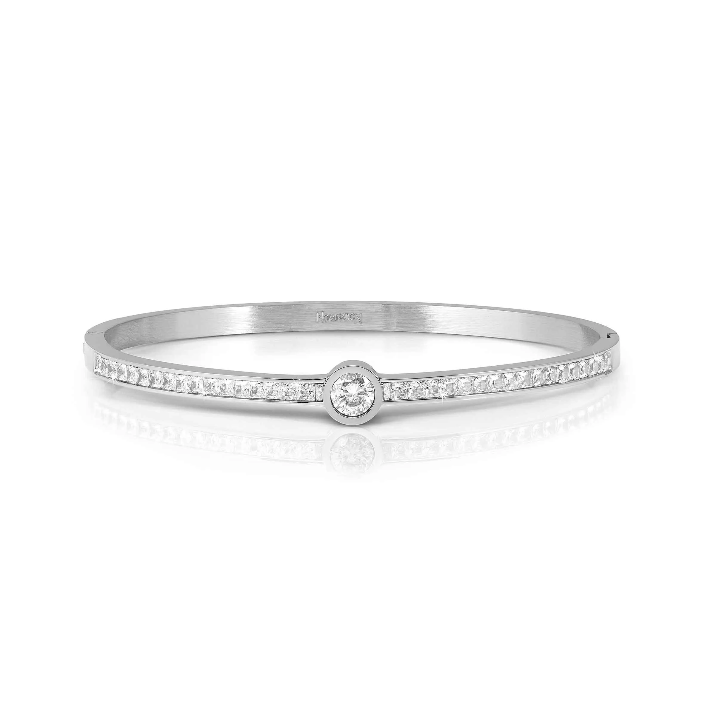 Composable Classic Pastel Stripe Heart Link - Silver - 330204/37