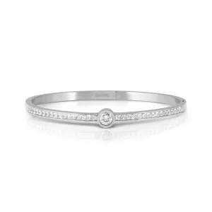 Composable Classic Pastel Stripe Heart Link - Silver - 330204/37
