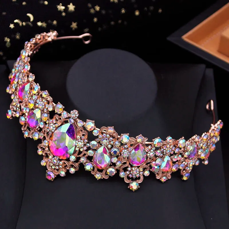 Crystal Wedding Crown Ladies Tiaras Princess Party Prom Hair Accessory