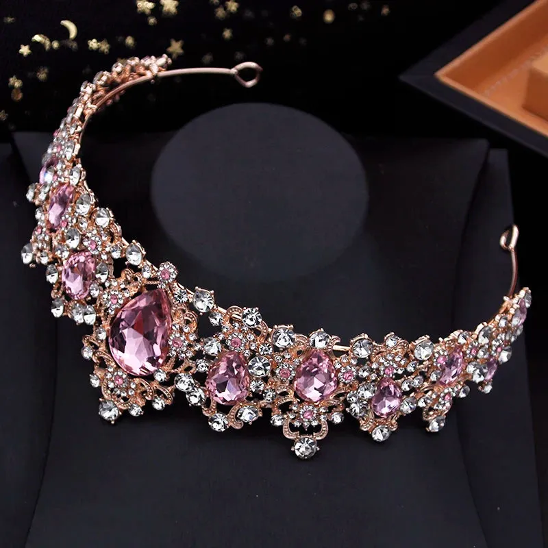 Crystal Wedding Crown Ladies Tiaras Princess Party Prom Hair Accessory