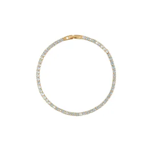 Cup Chain Tennis Bracelet - Aquamarine