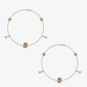 Cute Green Cartoon Anklet